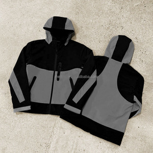 Custom Design Windproof Waterproof Nylon <b>Zip</b> <b>up</b> <b>Jackets</b> for Men High Quality Coat Pullover Outdoor Nylon Windbreaker <b>Jackets</b> - Product Image 2