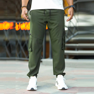2025 pantalones de chándal Cargo para hombres, pantalones Cargo ecológicos para hombres, pantalones sostenibles para hombres, pantalones Cargo cortados y cosidos - Product Image 1