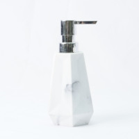Ensemble de 3 accessoires de salle de bain en résine écologique effet terrazzo coloré beige, personnalisable, vente chaude