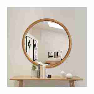 Espejo personalizado de alta calidad, decoración del hogar, marco de madera redondo moderno, calidad de exportación para uso en pared, alta demanda - Product Image 3