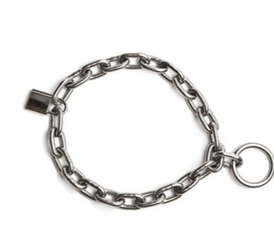 Collier en chaîne robuste en acier inoxydable avec cadenas et clé, métal de qualité 304 pour les contraintes BDSM, accessoires coquins - Product Image 3