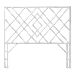 Benzel Bali & Pari's Bohemian White Rattan Queen Size Cabecero independiente Muebles de dormitorio - Product Image 5