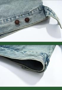 Custom Patch Embroidery Winter for Distressed Stitched <b>Zipper</b> <b>Hoodies</b> Heavyweight Oversized 100% Cotton <b>Black</b> Grey - Product Image 5