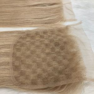 วิกผมลูกไม้ด้านหน้าแบบ100สีไฮไลต์ขนาด6x6ปิดด้วยลูกไม้แบบ HD - Product Image 5