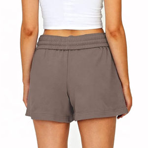 Femmes de haute qualité 100% coton polaire survêtement Shorts rayé hiver Gym entraînement Muscle Bermuda Shorts en gros - Product Image 6