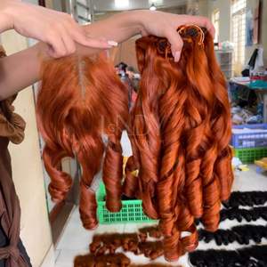Extensiones de cabello humano vietnamita con cierre y paquetes de colores hinchables a precio al por mayor - Product Image 4