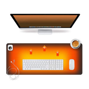 Alfombrilla de Ratón Personalizada con Logotipo, Impermeable, de Cuero PU para Oficina, Alfombrilla de Escritorio Calefactable - Product Image 1