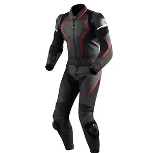 ファッション安全防水オートバイレーシング高品質の新しいスタイルの調節可能なスリーブバイクスーツレザージャケット