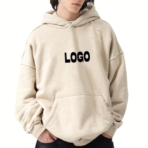 เสื้อฮู้ดแขนยาวสำหรับผู้ชายเสื้อฮู้ดสไตล์สตรีทโอเวอร์ไซส์ - Product Image 2