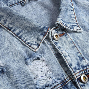 Veste en jean pour hommes en vrac en gros Vêtements d'extérieur à la mode et élégants en couleurs personnalisées à vendre - Product Image 4