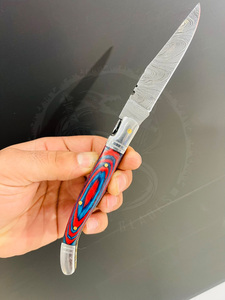 Couteau à steak pliant multifonction Laguiole français, couteau de poche d'extérieur, support personnalisé ODM/OEM - Product Image 3