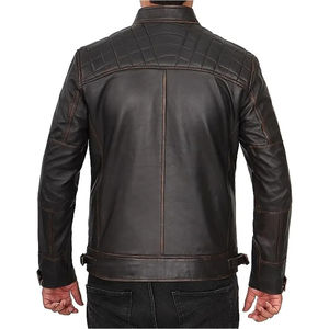 Chaqueta de Cuero Unisex Talla Estadounidense al por Mayor 2025, Abrigo de Invierno, Chaqueta de Motociclista de Cuero Sintético PU, Cuello Alto, Secado Rápido, Transpirable - Product Image 3