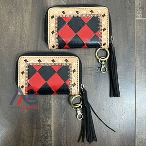 กระเป๋าสตางค์แบบมีซิปดีไซน์ใหม่พร้อมพวงกุญแจกระเป๋าเหรียญหนังแท้กระเป๋ามินิน่ารักพร้อมกระเป๋าพู่สำหรับผู้หญิง - Product Image 1