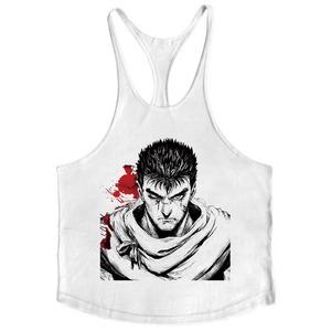 เสื้อกล้ามผู้ชายผ้าคอตตอนโพลีเอสเตอร์ออกแบบโลโก้ได้ตามต้องการชุดออกกำลังกายแบบลำลอง - Product Image 6