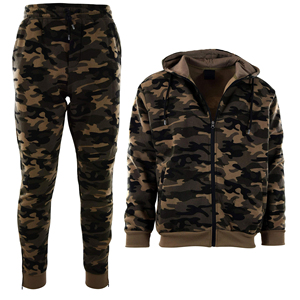 2025 Best Quality Breathable Lightweight Sublimation Printed Winter Hooded Eco-Friendly Men's <b>Tracksuit</b> Solid Pattern Streetwear - Product Image 1