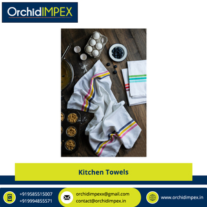 Toalla de cocina de algodón orgánico 100% de secado rápido de alta calidad de proveedor líder para compradores a granel genuinos - Product Image 6