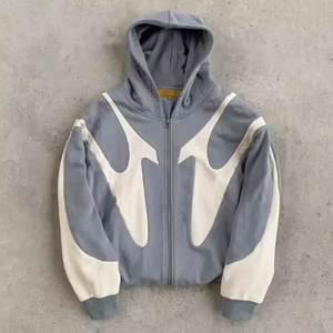 OEM Winter Fashion Men's Thermal Pullover Hoodie 100% Cotton French Terry High Quality Panel Cut Front Plain Design Size XL - Product Image 4