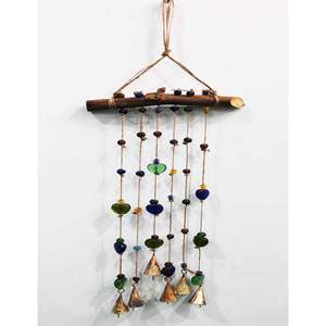 Handmade Boho Garden Hanging Windchime Multi-Colour Heart Shaped Sun Catcher Beaded <b>Chime</b> - Product Image 1