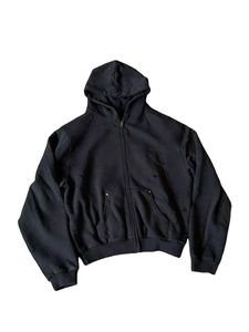 Streetwear personnalisé en coton éponge française délavé à l'acide sweat à capuche vintage de haute qualité en polaire vierge pour hommes - Product Image 5