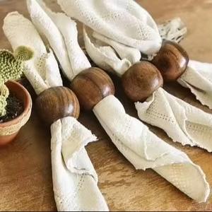 Table Decorated <b>Resin</b> Napkin <b>Rings</b> Home and Kitchen Tissue Holder - Product Image 2