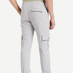 <b>Men's</b> Cotton Casual <b>Elastic</b> Waist Mid Rise Breathable Lightweight Loose Fit Street Wear <b>Trouser</b> Hot Sale Best Selling - Product Image 3