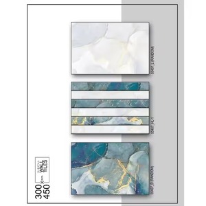 Proveedor directo, azulejos de cerámica de mármol verde de 300x450mm, azulejos de pared esmaltados brillantes impermeables para sala de piscina al aire libre, garantía de 5 años - Product Image 6