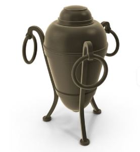 Urne en aluminium doré de taille adulte couleur or souvenir pour cendres humaines ou crémation d'animaux domestiques Urne de luxe en aluminium de taille adulte pour cadeaux - Product Image 5