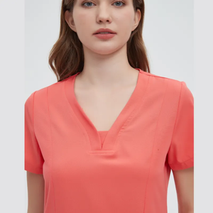 Vêtements d'hôpital unisexes, vente chaude, haute qualité, élasthanne/coton peigné, élastique, séchage rapide, détection des aiguilles, logo personnalisé - Product Image 4