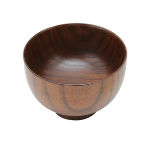 Cuenco redondo tallado respetuoso con el medio ambiente 100% de la mejor calidad con cuchara para pulir madera para uso doméstico y hotelero de menor costo - Product Image 4