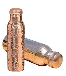 Botella termo de cobre de diseño martillado al por mayor de calidad superior 1 L, una mezcla de tradición y modernidad, termo de cobre - Product Image 1