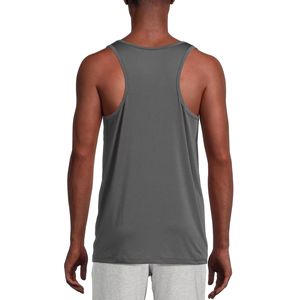 Camisetas sin mangas de punto transpirables económicas de secado rápido gris para hombres para equipos y eventos para compradores a granel - Product Image 2