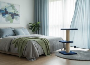 High-quality scratching post Blue Balcony <b>for</b> <b>cats</b> and kittens of all breeds and sizes. - Product Image 4