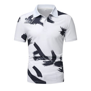 2025 última camiseta de Polo de Golf para hombre de alta calidad de manga corta de algodón Casual cuello de talla grande patrón sólido al por mayor - Product Image 1