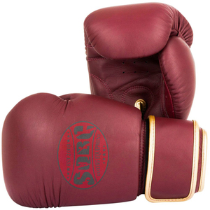 Gants de boxe en cuir bordeaux pour hommes 2024 Taille et couleur personnalisables Logo Protection UV professionnelle Respirant - Product Image 1