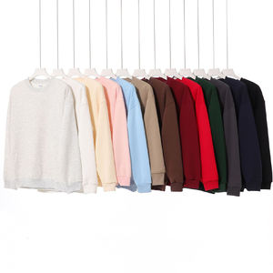 Sweat-shirt à col rond en coton 100% personnalisé imprimé uni de haute qualité 350GSM Streetwear OEM Tissu composite pour hommes - Product Image 2