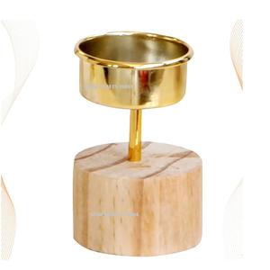 Customizable Wooden Small & Medium Size Candle Stand Best Price Hot Sale Wood Product Natural Color <b>Christmas</b> Candle Holder - Product Image 5