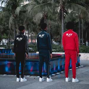 2025 hombres gimnasio Fitness Tech polar transpirable dos piezas deportes chándal 100% algodón Jogging traje para invierno pista servicio OEM - Product Image 4