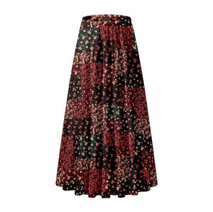 <b>Women's</b> Casual Tassel Pleated Design <b>Skirt</b> 100% Quality Assured Digital Printing Breathable Natural Waistline Reasonable Price - Product Image 1