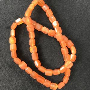 100% Natural IGI Certified Carnelian Smooth Plain Tumble Rondelle <b>Loose</b> <b>Beads</b> 8x7x5mm AA Grade Orange Fire Vivaaz Gems Jaipur - Product Image 5