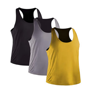 Débardeurs pour hommes grande taille respirants, tissu doux, confortable et extensible, idéal pour le sport, la salle de sport et les entraînements en plein air en été. - Product Image 1