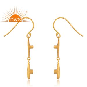 ต่างหูอัญมณี CZ ชุบทอง18K 925เงินสเตอร์ลิงต่างหูอัญมณีสังเคราะห์จากธรรมชาติ - Product Image 2