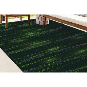 Alfombra con Código Binario - Alfombra Moderna con Código Matricial Impreso para Oficina o Dormitorio, Alfombra Goblen - Product Image 4