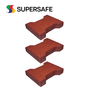 Top Supplier Wholesale Bulk Price Rubber T-Bone Dogbone Tile High Quality Flooring 15-50mm Thickness Anti-Slip Modern Design for - Product Image 2