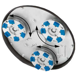 Meuleuse planétaire à trois têtes Bartell 230V monophasée - Product Image 1