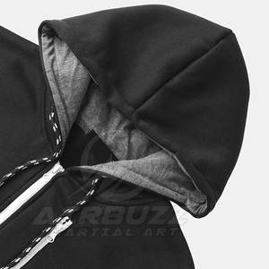 Sweats à capuche zippés grande taille pour hommes à la mode et élégants 100% coton Accessoire de saison d'hiver en stock - Product Image 3