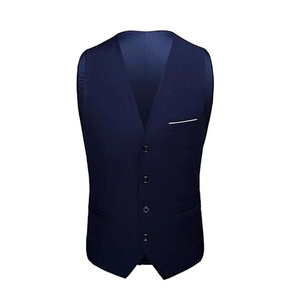Trajes de Hombre Personalizados de Alta Calidad OEM, Traje Casual de 3 Piezas con Estampado a Cuadros, Traje de Boda Ajustado con Chaleco y Bolsillos - Product Image 3