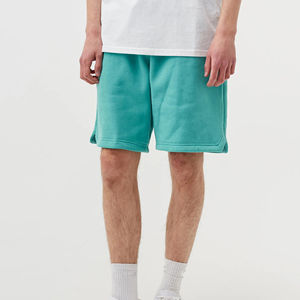 Pantalones cortos informales con logotipo personalizado para hombre con tela de algodón 100% de primera calidad con cintura elástica de diseño liso - Product Image 5