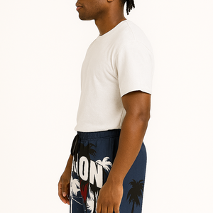 Pantalones cortos de malla sublimada Premium para hombre 100% poliéster, transpirables, de secado rápido, ajuste personalizado para ropa de calle y moda informal - Product Image 5