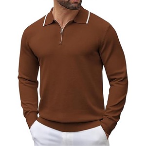 Polo d'été pour hommes personnalisé OEM ODM 100% tissu en coton manches courtes imprimé brodé sur mesure par robe de sport - Product Image 1