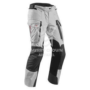 Pantalones de Motociclismo Vintage Ligeros al por Mayor, Rectos, de Lona y Cuero, Ecológicos, Impermeables y Transpirables para Verano - Product Image 3